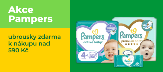 Pampers ubrousky zdarma k nákupu nad 590 Kč