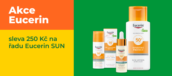 Eucerin SUN: sleva 250 Kč na opalovací přípravky