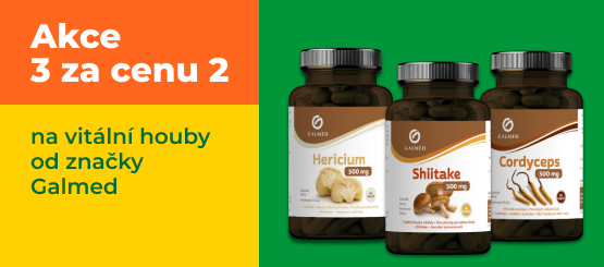 Galmed: akce 3 za 2 na vitální houby