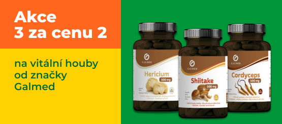 Galmed: akce 3 za 2 na vitální houby