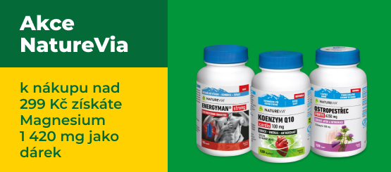NatureVia: dárek Magnesium 1 420 mg při nákupu nad 299 Kč