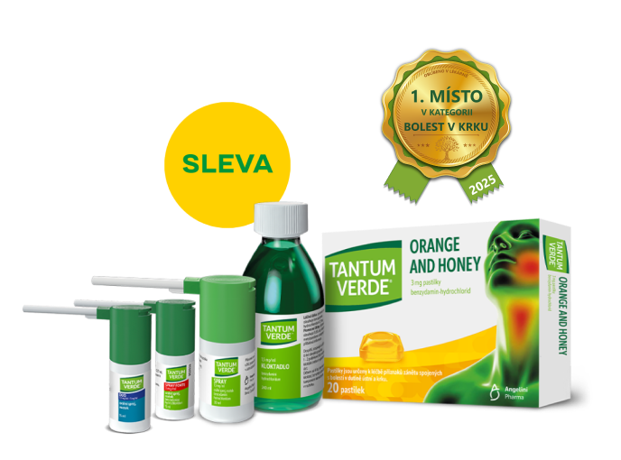 Pomocník při bolesti a zánětu v krku