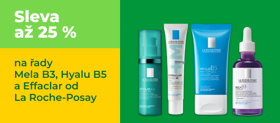 La Roche-Posay Mela B3, Hyalu B5 a Effaclar: sleva až 25 %