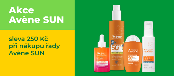 Avène SUN: sleva 250 Kč