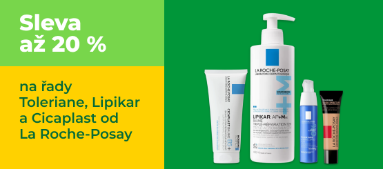 La Roche-Posay Toleriane, Lipikar a Cicaplast: sleva až 20 % na přípravky