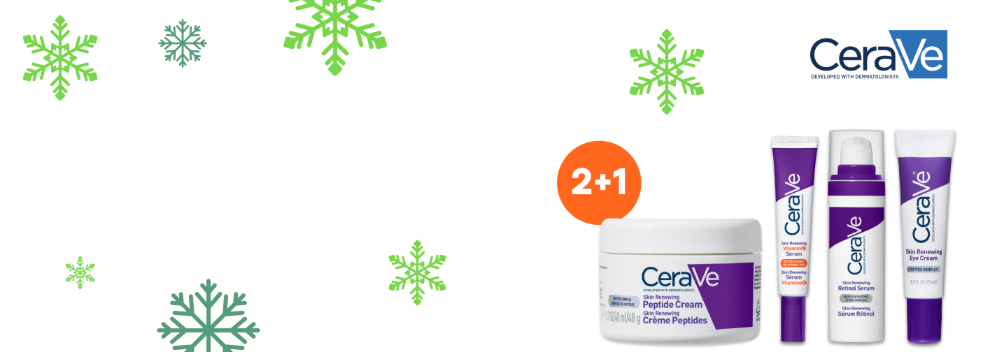 2+1 zdarma na produkty CeraVe