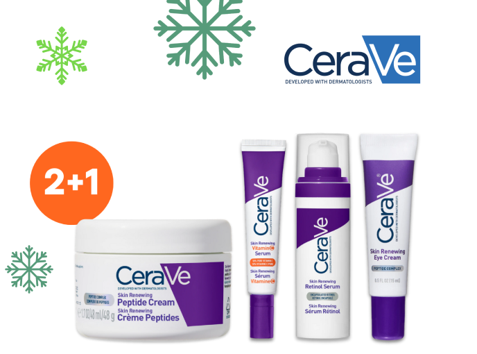 2+1 zdarma na produkty CeraVe