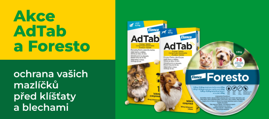 AdTab a Foresto: spolehlivá ochrana pro vašeho psa a kočku!