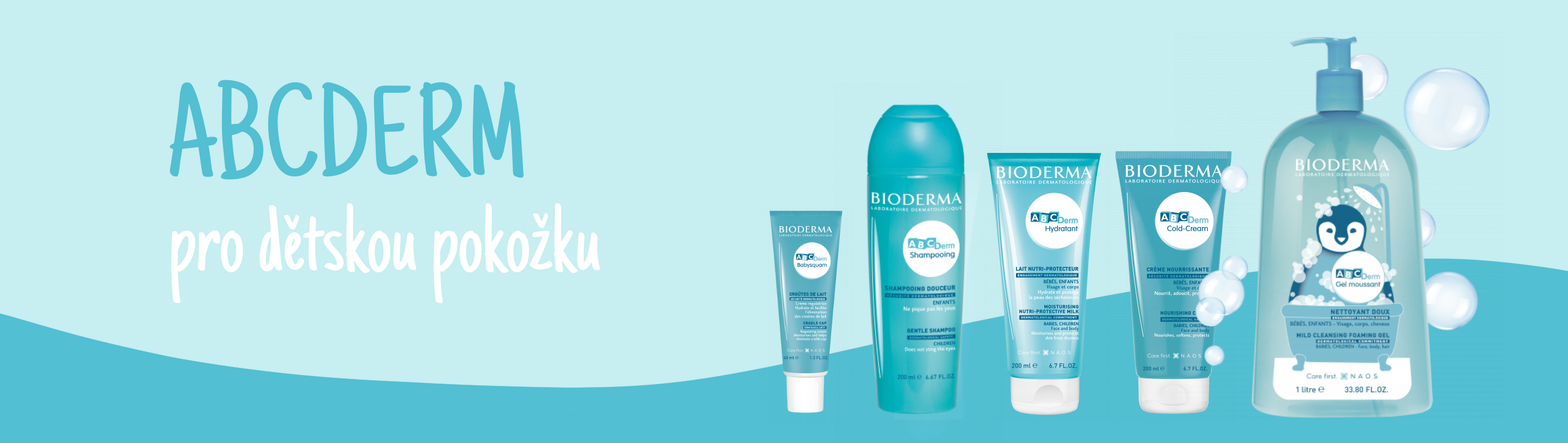 Abcderm - Citlivá pokožka miminek a dětí