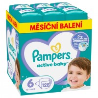 Pampers Active Baby 6 plenky13-18kg 128ks