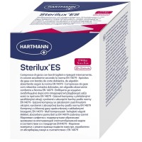 Sterilux ES Kompresní gáza nesterilní 17 vláken 8 vrstev 5x5cm 25x2ks