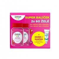 Centrum Kids Gummies malina a jahoda 2x60ks + dárek