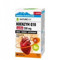 NatureVia Koenzym Q10 cardio 200mg 60 kapslí