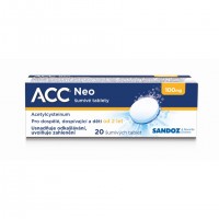 ACC® NEO 100 mg 20 šumivých tablet na vlhký kašel pro dospělé a děti od 2 let