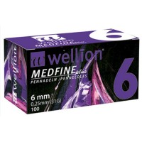 Wellion Medfine Plus jehly pro všechna inzulínová pera velikost 31g x 6mm