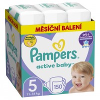 Pampers Active baby 5 plenkové kalhotky 11-16kg 150ks