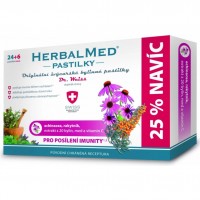 HerbalMed pastilky Dr.Weiss echinacea rakytník vitamin C 24+6ks