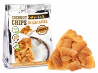Mixit Kokosové chipsy do kapsy - karamel 60 g