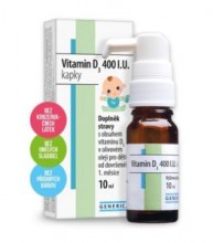 Vitamin D3 400IU Kapky 10ml Generica