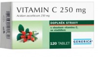 Vitamin C 250mg Tbl.120 Generica
