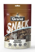 Grand sušené Deluxe hovězí jerky pochoutka pro psy 100g