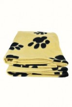 Deka pro psy Barney béžová a černé tlapky 150x100cm Trixie