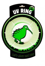 Hračka pes Glow Ring maxi plovoucí létající TPR Kiwi
