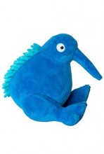 Plush hračka pes plyš pískací modrá 16cm Kiwi