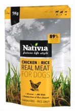 Nativia real meat chicken&rice 1kg