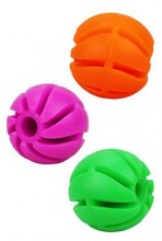 Hračka pes míč se spirálou plovací vanilkový 6cm SP