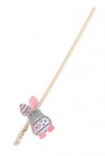 Hračka kočka udice Kali králík šedá Zolux