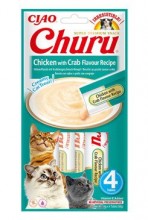 Churu Cat chicken with crab flavour recipe 4x14g