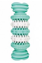 Hračka pes kost s mátou zelenobílá 11,5cm Hiphop