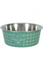 Miska nerez pes Food Dog 750ml zelená Zolux