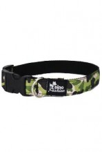 Obojek Dinofashion maskáčový zelený 45/2,5cm