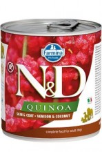 N&D Dog Quinoa Adult Venison & Coconut 285g