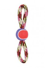 Hračka pes Tennis Ball rope osmička 36cm Zolux