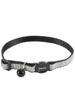 Obojek kočka Shiny nylon černý 10mm/30cm Zolux