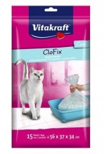 Vitakraft náhradní sáčky do WC pro kočky Clofix 15ks
