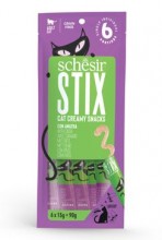 Schesir Cat pochoutka stix liquid snack kachna 6x15g