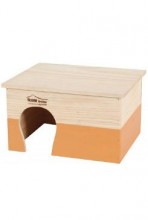 Domek pro hlodavce Home color XL oranžový Zolux