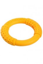 Hračka pes ring mini plovoucí létající TPR oranžový Kiwi