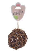 Hračka hlodavec Ehop koule z tmavého ratanu Zolux