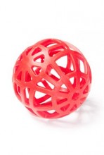 Hračka pes míč děrovaný plovací vanilkový 14cm SP