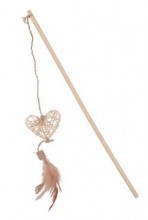 Hračka kočka udice Ethicat Rattan srdce Zolux