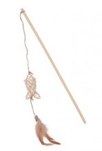 Hračka kočka udice Ethicat Rattan ryba Zolux