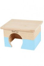 Domek pro hlodavce Home color S modrý Zolux