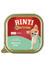 Rinti Dog Gold mini vanička jelen hovězí 100g