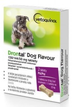 Drontal Dog Flavour 150/144/50mg pro psy 2 tablety