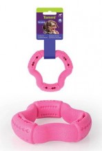 Hračka pes aroma triangle pamlskovník růžový 12cm